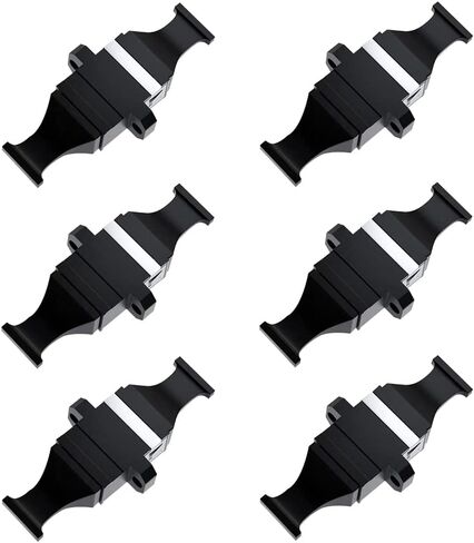 6 قطعة MPO-8/12/24 محول/مقرنة ألياف بصرية سوداء مع شفة، مفتاح لأعلى إلى الأسفل in Kuwait