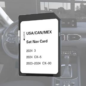 KMV6 66 EZ1 GPS Navigation SD Card Compatible with 2024 CX5 & 3, 2023-2024 CX90, USA/CAN/MEX Maps