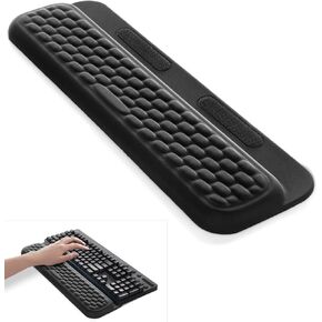 Mechanical Keyboard Wrist Rest with Sticker, Full-Size Gaming Keyboard Support Pad, Desk Ergonomic Cushion for Computer Typing Office Work Home Gaming, Soft Memory Foam Arm Palm Hand Pain Relief Gift