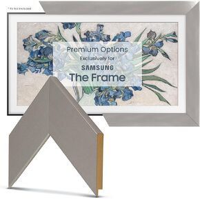 إطارات Frame My TV Deco TV - إطار ذكي من الفولاذ المقاوم للصدأ متوافق فقط مع تلفزيون Samsung The Frame (50 بوصة، يناسب تلفزيون الإطار 2021-2024) in Kuwait