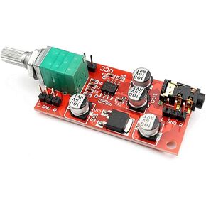 Taidacent DC 3.6v-12v LM4881 لوحة مضخم سماعة الرأس 3.5 ملم مضخم سماعة الرأس مع تعديل مستوى الصوت يمكن استخدامه كمضخم مسبق
