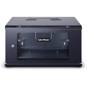 CyberPower Carbon CR6U61003 6U Wall Mount Enclosure, Black