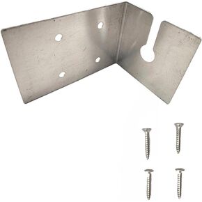 L Bracket Antenna Mount, Stainless Steel Clamp Car Ham Radio Antenna Mount, for Vehicle-Mounted Radio Antenna