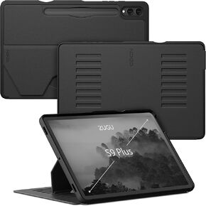 ZUGU Samsung Galaxy Tab S9+ Case - 12.4 Inch S9+ Tablet Case - Slim Protective Case, Sleek Design, Magnetic Stand, Sleep/Wake Cover, Magnetic Cover - Galaxy Tab S9 Plus Case, Artic