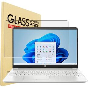 15.6 inch Tempered Glass Screen Protector For HP Envy x360 15.6''/ HP Pavilion 15.6''/ HP Probook 15.6''/ HP EliteBook 15.6''/ HP OMEN 15.6'', HP 15.6" Laptop, 9H, Tempered Glass Screen Film Guard