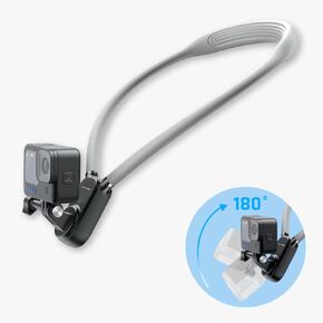 INOVAGEN Neck Mount,Action Camera Neck Holder,Magnetic Anti-Shake,POV/Vlog Recording,Hand Free Selfie Neck Phone Mount for GoPro Max Hero 12 11 10 DJI Action 3,Insta360 (i7Pro)
