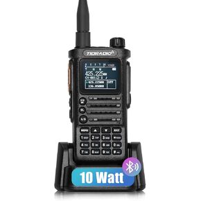 TIDRADIO TD-H8 الجيل الأول 10 واط هام راديو محمول باليد وحدة برمجة لاسلكية ثنائي النطاق راديو ثنائي الاتجاه أجهزة اتصال لاسلكية عالية الطاقة مع 2500 مللي أمبير (ليست بطارية من النوع C) شاشة ملونة كبيرة in Kuwait