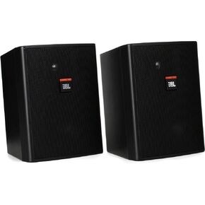 JBL Professional Control 25AV Compact Indoor/Outdoor Background/Foreground Speaker, Black, Sold as Pair