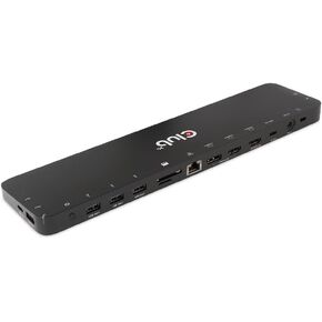 Club 3D CSV-1566 USB Gen1 Type-C Triple Display DP Alt Mode Displaylink Dynamic PD Charging Dock with 120 Watt PS