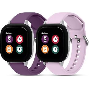 2 Pack Kids Replacement Bands Compatible with Gabb Watch 3 2 1/ Gizmo Watch 3 2 1/T Mobile SyncUP Watch, Waterproof Silicone 20mm Wrist Strap for Kids Boys Girls