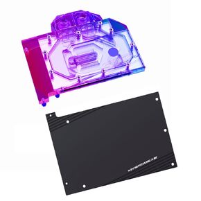 كتلة تبريد المياه GPU النحاسية GPU Waterblock بطاقة الرسومات كتلة تبريد المياه لجيجابايت GeForce RTX4070Ti Gaming Aero OC 12G (5V ARGB RBW Aura Effect LED Lights GPU Block مع لوحة خلفية) in Saudi Arabia