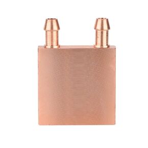 Pure Copper Water Cooling Block, 40 * 40 * 10mm/ 1.57 * 1.57 * 0.39 inch Liquid Water Cooler for Graphics GPU/CPU Cooling.