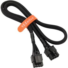 CPU Cable for Corsair PSUs, CPU 8 Pin Male to CPU 8 Pin (4+4 Detachable) Male EPS-12V Motherboard Power Adapter Sleeved 25-inch (63cm)
