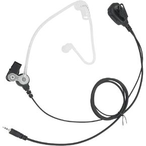 Radio Surveillance Earpiece Headset with Ptt Mic for Cobra Microtalk Walkie Talkies CXT195 CX112 ACXT1035r ACXT145 ACXT545 PX650 PX655 RX385 RX685, Walkie-Talkie 1 Pin Covert Acoustic Tube Ear Piece