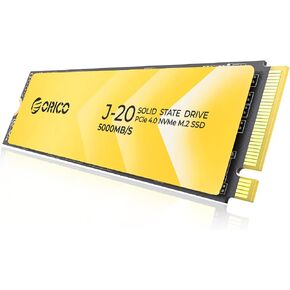 ORICO J20 512GB NVMe SSD with Heat Sink, M.2 2280 SSD PCIe Gen4x4, up to 4900 MB/s Read Speed, 3D NAND Internal Solid State Drive, Compatible with PC Desktop and Laptops -J20 in Saudi Arabia