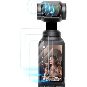 GeeRic Screen Protectors Compatible with DJI OSMO Pocket 3, 6 Pack Screen and Lens Protector Films, 0.3mm 9H Hardness Tempered Glass Protector in Kuwait