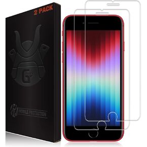 2 Pack Screen Protector for iPhone SE 3 (2022) and SE 2 (2020) - Tempered Glass Screen Saver, Phone Case Friendly, Lifetime Replacement, Protective Cover for 2nd and 3rd Gen iPhone SE