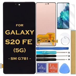 Screen Replacement LCD Display Touch Digitizer Assembly for SAMSUNG GALAXY S20 FE 5G SM-G781 G781B G781U G781F/DS G781W 6.5"(Black)