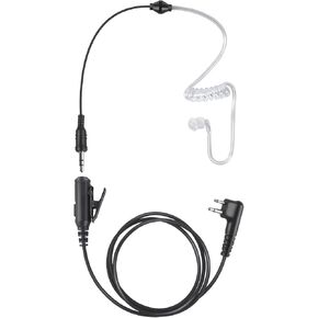 2 Pin Ptt Mic Earpiece Two Way Radio Headset for Motorola Walkie Talkie(Black,Wired)