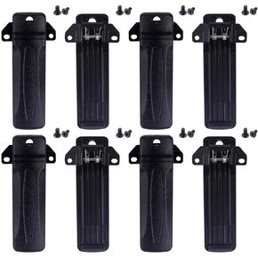 KBH-10 Belt Clip for Kenwood TK-260G TK-270G TK-272G TK-280 TK-290 TK-380 TK-390 TK-2100 TK-2118 TK-2200 TK-2302 TK-3200 TK-3206 TK-3207 TK-3302 Two Way Radio Walkie Talkie Back Clip,8 Pack/Pcs