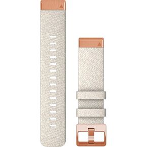 Garmin QuickFit 20 Cream Heathered Nylon Band, Ros