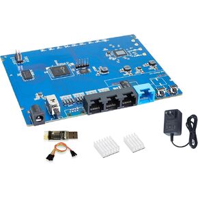WayPonDEV Banana Pi WiFi 6 OpenWRT Router Board, Dual Band Wireless Internet Router, 802.11ax ac WiFi 6 Gigabit VPN Router, Integrated 5GE Phy and RGMII, Support WPA,WPA2,WPA3 (Baisc Board Bundle)