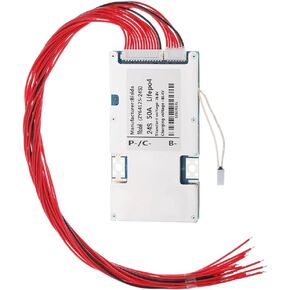 24S BMS 72V 50A Lifepo4 لوحة حماية نظام إدارة البطارية PCB مع سلك التوازن وNTC، عشر حماية وظيفية، منفذ مشترك، لحزمة بطارية Lifepo4 (24S 72V 50A) in Kuwait