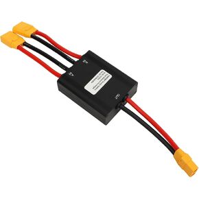 Electric Bike Double Battery Discharge Converter,Dual Battery Pack Switch Balancer 20V to 72V Dual Battery Parallel Module Adapter for Replacement (60A)