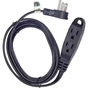 3 Way Power Splitter and 6' Extension Cord, 3 Pack – Angled Plug (1, 6 Foot)