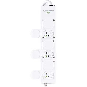 CyberPower MPV615P Medical Grade Power Strip, 100-125V/15A, 6 Outlets, 15 Foot Power Cord, White