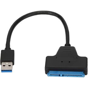 USB3.0 to SATA Adapter Cable, USB 3.0 to SATA III Hard Drive Adapter Converter for 2.5inch SSG HDD 3.5inch HDD, for Laptops, Tablets, Desktops, HDTV