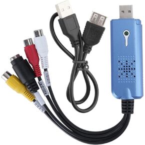 USB Video Capture Card for Recording and Editing, Full Motion Video Record with PC, Video Games on Laptop Screen, Send Video to PC via USB Port