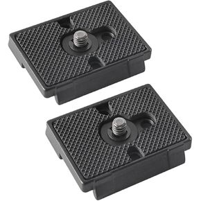 Regetek 2 Pack Quick Release Plate with 1/4"-20 Screw for Bogen 3157N Manfrotto 200PL-14 RC2 Camera Tripod(BHQ2 128RC/128RCNAT、141RC/141RCNAT、222/234RC、323、390/390B/390RC、352RC/308RC、460MG、486RC2