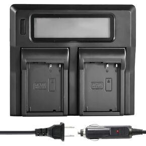 DSTE DMW-BLC12 DMW-BLC12PP Dual Slot Battery Charger Compatible with Lumix DC-FZ1000 II DC-G95 DMC-GX8 DMC-G5 DMC-G6 DMC-G7 DMC-G85 DMC-GH2 DMC-FZ200 DMC-FZ300 DMC-FZ1000 DMC-FZ2500 Camera BTC12