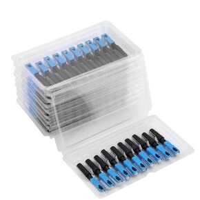 Fiber Optic Cables Fiber Optic Connector, 100pcs Embedded SC Optic Fiber Quick Fast Connector,Optic Fiber Fast Connector Adapter Fiber Quick Connector Fiber Optic Cable Extender