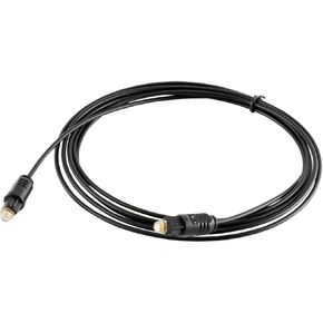 Digital Audio Fiber Optic Toslink Cable SPDIF, 10 Feet