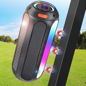 Pro Portable Magnetic Bluetooth Golf Speaker Wireless,30W Stereo Sound 15H Playtime Golf Accessories, IP66 Waterproof Golf Cart Speaker for Outdoor