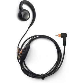 ProMax Power 1-Wire C-Shape Swivel Earpiece Headset with in-Line Mic & PTT Button for Motorola Two-Way Radios SL300, SL3500e, SL4000, SL7550e, SL7580, SL8550e, SL1K