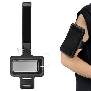Geekria VR Battery Wristband Compatible with Vision Pro, Wearable Protective Cover, Portable Armband Pouch, Shockproof Protector Battery Accessories (Black)