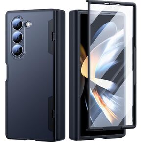 Compatible for Samsung Galaxy Z Fold 6 Case Military Grade Drop Protection Built-in Screen Protector Translucent Slim Compatible for Samsung Galaxy Z Fold 6 Phone Case, Black