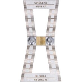 Dovetail Marker Jig,Stainless Steel Woodworking Dovetail Scribing Gauge,Dovetail Guide Measuring Tool with 1:5/1:6/1:7/1:8 Slopes,Wood Dovetail Tool Woodworking Hand Tool Precise Dovetail Guide