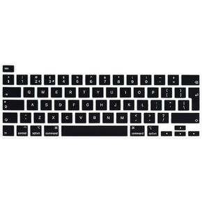 HRH English Keyboard Cover Skin Silicone Keyboard Cover Protector for MacBook Pro 13 inch 2020 (Model A2289 / A2251 / A2338 M1 Chip) and for MacBook Pro 16" 2019 (Model A2141),European Version