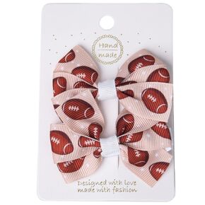 Soccer Bows Hair Clips for Girls Toddler Baby Girl Soccer Outfit Football Hair Accessories Hair Barrettes for Women Hair Pins Sports Themed Bowknot Hair Clip Soccer Mom Soccer Team Gifts