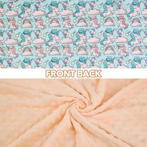 Little Unicorn Baby Blanket for Boys Girls Soft Fleece Minky Blanket with Dotted Backing Double Layer Newborn Toddler Blankie for Nursery Stroller Crib Gift to Son Nephew Grandson 26.5 * 40 Inches in Saudi Arabia