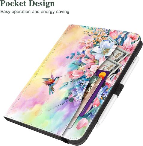 Vimorco ipad 10th Generation Case, ipad 10 Case 10.9 inch 2022, Pencil Holder with Hand Strap & Pocket, Multiple Stand Protector PU Leather Shell Cover, Auto Wake/Sleep, Cat in Saudi Arabia