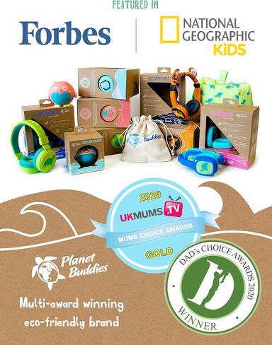 Planet Buddies Kids Headphones, Wired Headphones with Microphone for Kids, Volume Safe Foldable On Ear Earphones for School, Travel, Phone, Kindle - Blue Penguin in Saudi Arabia