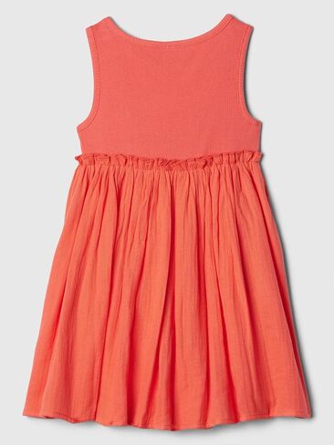 GAP Baby Girls' Knit to Woven Gauze Dress in Saudi Arabia