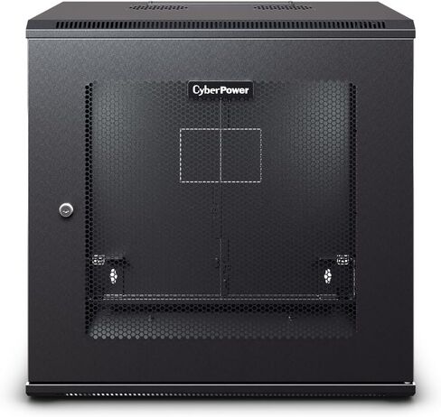 CyberPower Carbon CR6U61003 6U Wall Mount Enclosure, Black in Saudi Arabia