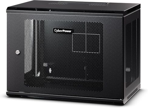 حاوية رف مثبتة على الحائط من CyberPower Carbon CR12U61003 9U، باللون الأسود in Saudi Arabia