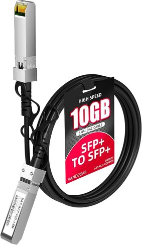 كابل SFP+ DAC، كابل SFP 10GBASE-CU كابل Twinax النحاسي السلبي المباشر لـ Cisco SFP-H10GB-CU1.2M، Ubiquiti UniFi، TP-Link، Mercusys، Broadcom، 1.2 متر (3.9 قدم) in Saudi Arabia